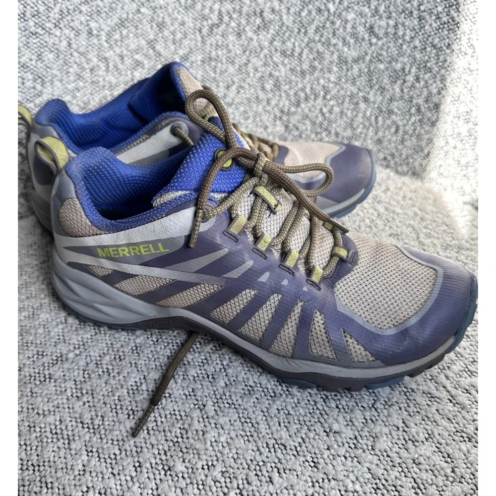 Merrell Siren Edge Q2 Purple Grey Hiking Shoes Womens 8 J41324